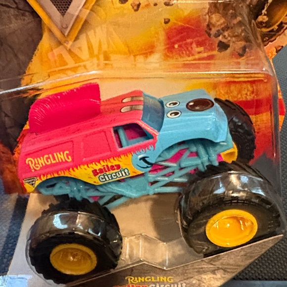 Monster Jam Ringling Circuit Toy Truck - Blue and Pink monster jam - Picture 2 of 3